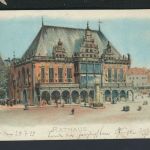 Litho Ansichtskarte Taschenkalender 1899 Bremen Rathaus Reklame Hoffmann