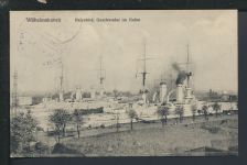 Militaria Ansichtskarte Wilhelmshaven Niedersachsen Hafen Feldpost Fürth Bayern