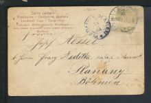 Glaube Kirche Religion Litho Ansichtskarte Papst Pius X Planany Böhmen 1903