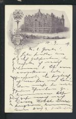 Ansichtskarte London Großbritannien Hotel Russell Locarno Tessin Schweiz 1909
