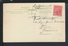 Ansichtskarte London Großbritannien Hotel Russell Locarno Tessin Schweiz 1909