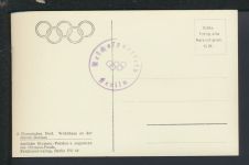 Sport Ansichtskarte Berlin Olympia Olympisches Dorf Wohnhaus an der oberen Dorfaue