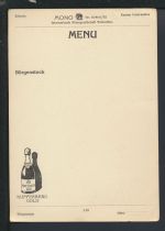 Menu Karte Reklame Bürgenstock Kanton Unterwalden Schweiz