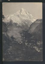 Menu Karte Reklame Bristenstock Gotthardbahn Kanton Uri Schweiz