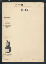 Menu Karte Reklame Bristenstock Gotthardbahn Kanton Uri Schweiz