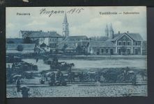 Ansichtskarte Pancsova Serbien Bahnstation Feldpost Kloster Zinna Brandenburg