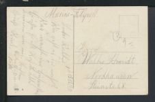 Militaria Ansichtskarte Marine SMS Sachsen Marine Feldpost Nordhausen Thüringen