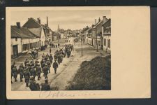 Militaria Ansichtskarte Bohain Frankreich Leichenbegräbnis Feldpost Lübbecke NRW