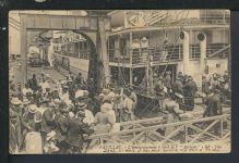 Schiffspost selt. Ansichtskarte Belgisch Kongo Dison Belgien 1911
