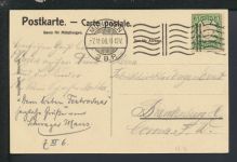 Bahnpost Ansichtskarte München Bayern Mathäserbräu Festsaal Brandenburg 1906