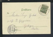 Bahnpost Jugendstil Ansichtskarte FrauenAltdeutschland Baden-Württemberg