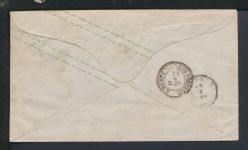 Bahnpost Ganzsache Altdeutschland Württemberg Neuenburg Z20 Stempel Rückseite