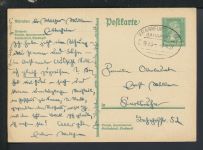 Bahnpost Karte Deutsches Reich Hessen Frankfurt Basel Zug 995