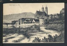 Bahnpost Karte Deutsches Reich Baden-Württemberg Singen Basel Zug 1643