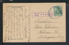 Bahnpost Künstler Ansichtskarte Deutsches Reich Elsass Colmar Markolsheim
