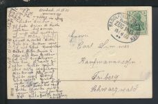 Bahnpost Brief Deutsches Reich Baden-Württemberg Radolfzell Sigmaringen