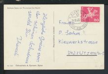 Bahnpost Ansichtskarte Schweiz Solothurn Bern Schloss Spiez Utzenstorf