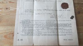 Altdeutschland Braunschweig Post Behändigungsschreiben Kompl. DIN A 4 von 1869