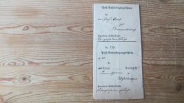 Altdeutschland Braunschweig Post Behändigungsschreiben Kompl. DIN A 4 von 1869