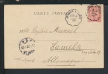 Bahnpost Ansichtskarte Frankreich Paris Enghien Hameln Niedersachsen