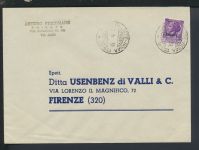 Bahnpost Brief Italien Triest Rom Zug 138 Florenz