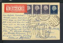 Bahnpost Karte Express Niederlande Nijmegen Frankfurt Bebra Zug 1865 Hessen