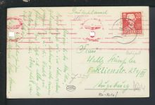 Bahnpost NS Zensur Ansichtskarte Schweden Helsingborg Augsburg Bayern Oldtimer