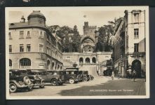 Bahnpost NS Zensur Ansichtskarte Schweden Helsingborg Augsburg Bayern Oldtimer