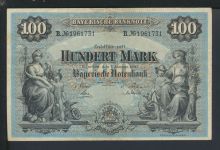Geldschein Banknote Bayern Bayerische Notenbank I 1.1.1900