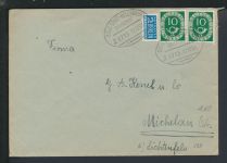 Bahnpost Brief Bayern Höchstädt Selb Stadt Holenbrunn Zug 1715 Michelau