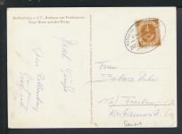 Bahnpost Ansichtskarte Bayern Rothenburg Dombühl Zug 853 Freiburg