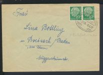 Bahnpost Brief Baden-Württemberg Markdorf Radolfzell Lindau Zug 59 Breisach