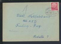 Bahnpost Brief Baden-Württemberg Herbolzheim Freiburg Offenburg Zug 3168