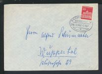 Bahnpost Brief Hessen Giessen Fulda Zug 3238 Wuppertal NRW