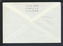 Bahnpost Brief Sachsen Leipzig Frankfurt Berlin Zug 1954 Straßburg Frankreich