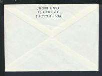 Bahnpost Auslands Brief MEF Frauen Sachsen Leipzig Frankfurt Leipzig Zug 155