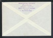 Bahnpost Brief Hessen Ettingshausen Frankfurt Basel Zug 14071 Stolberg NRW