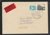 Bahnpost Brief Express DDR Brandenburg Eisenhüttenstadt Berlin Dresden Z 2678