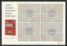 Großbritannien Brief ATM Automatenmarken Edinburgh 1.5.1984 Sirnach Schweiz