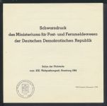 Briefmarken DDR Schwarzdruck Reichspost Deutsches Reich des Ministeriums für