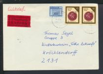 Bahnpost Brief Express DDR Sachsen-Anhalt Halle Leipzig Potsdam Rostock Zug 773