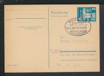 Bahnpost Ganzsache DDR Berlin Leipzig Sachsen Zug 718 Straßburg Frankreich