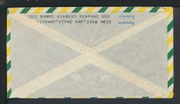 Bahnpost Brief Air Mail Brasilien Sao Paulo Bayern Kirchseeon