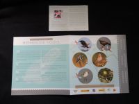 Briefmarken Folder Heimische Vögel Europa 2019 Marken von Liechtenstein Schweiz