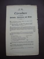Postsache Circulare an sämtliche Postämter Speditionen + Relais Hannover 1834