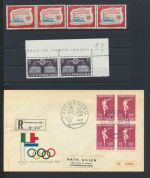 Luxemburg inter. Lot uralt Briefe +Sonderheft 309-314 Willibrord + Charlotte u.a