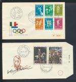 Luxemburg inter. Lot uralt Briefe +Sonderheft 309-314 Willibrord + Charlotte u.a