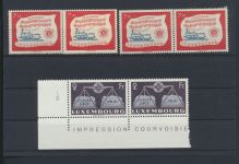 Luxemburg inter. Lot uralt Briefe +Sonderheft 309-314 Willibrord + Charlotte u.a