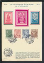 Luxemburg inter. Lot uralt Briefe +Sonderheft 309-314 Willibrord + Charlotte u.a