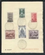 Luxemburg inter. Lot uralt Briefe +Sonderheft 309-314 Willibrord + Charlotte u.a